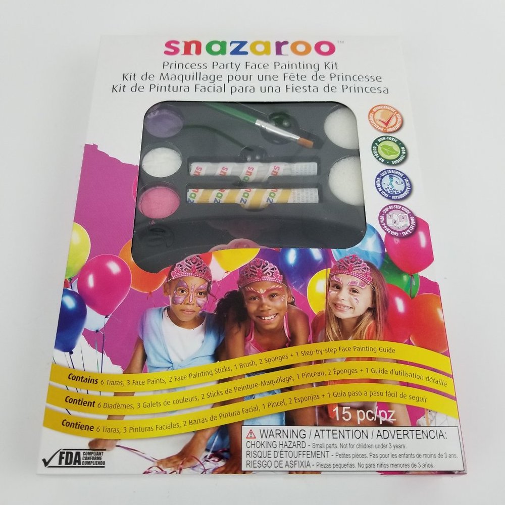 Snazaroo Princess Party Face Painting Kit Tiaras